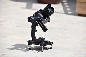 Image of a Platypod a surface tripod with a gimble and camera on a different angle